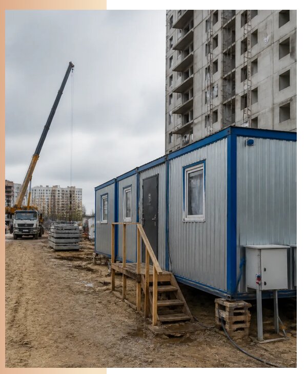 Аренда строительных вагончиков для рабочих в Бердске