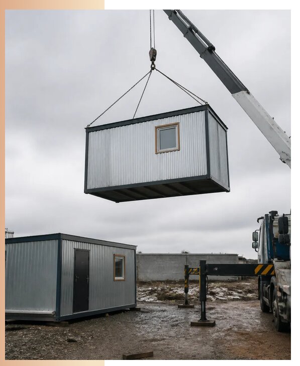 Перевозка бытовок манипулятором с погрузкой в Бердске